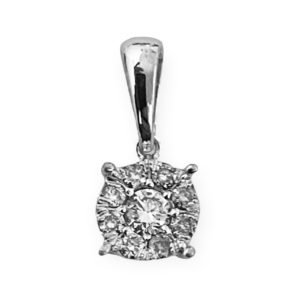 invisible setting pendant