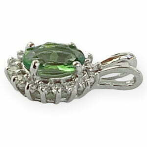 tsavorite diamond pendant