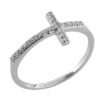 small diamond cross ring