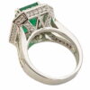 Beautiful octagon emerald diamond ring - Image 3