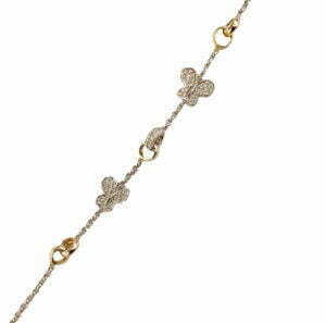 Butterfly diamond bracelet