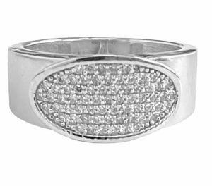 pave diamond wide ring