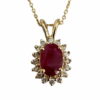 oval ruby necklace