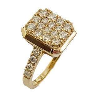 rectangular diamond ring