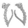 v shape diamond earrings