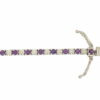 diamond and amethyst tennis bracelet