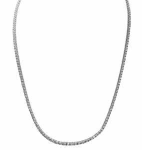 Diamond tennis necklace
