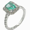 emerald cut emerald diamond ring