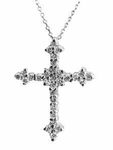 diamond cross pendant