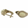 oval opal diamond earrings