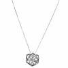 Designer diamond necklace in pave setting