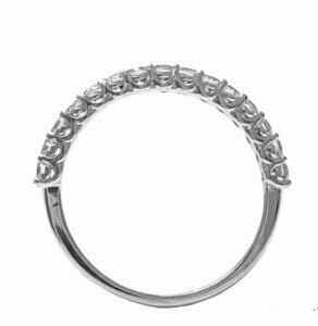 medium U prong diamond wedding ring