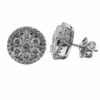 cluster diamond stud earrings