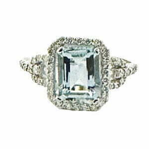 aquamarine diamond ring