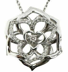 pave diamond necklace