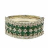 round emerald diamond ring