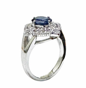 oval sapphire diamond ring