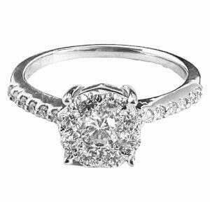 round diamond engagement ring