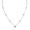 cluster diamond necklace