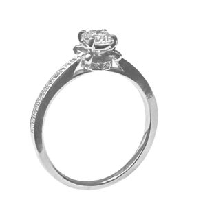 dainty diamond engagement ring