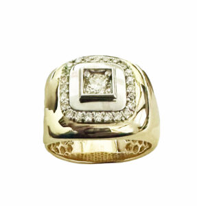 diamond men's ring