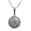rouns cluster diamond necklace