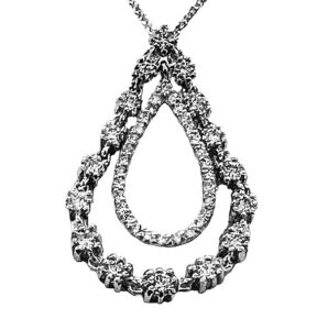 dangling diamond pendant
