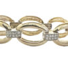 wide link diamond bracelet