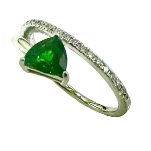 tsavorite diamond ring