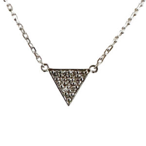 triangle diamond pendant