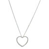 Slider Heart diamond pendant