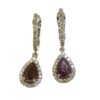 pear shape ruby earrings