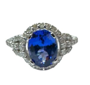 DIAMND TANZANITE RING