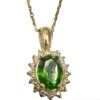 tsavorite diamond pendant
