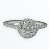 Round diamond engagement ring