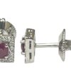 diamond and ruby earrings