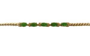 emerald diamond bracelet