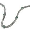 Diamond and emerald bracelet