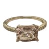 Morganite diamond ring