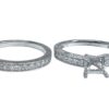 Engagement and wedding set diamond ring - Image 2