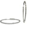 one carat round hoop earrings