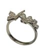 Butterfly and petals wedding ring