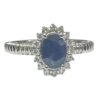 OVAL AND DIAMOND RING