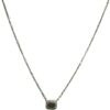 rectangle ruby necklace