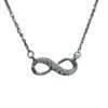 Infinity diamond pendant necklace