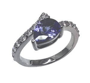 pear shape tanzanite ring