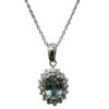 aquamarin diamond pendant