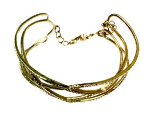 Yellow Goldmunds diamond bangle in 14k