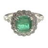 SQUARE EMERALD RING