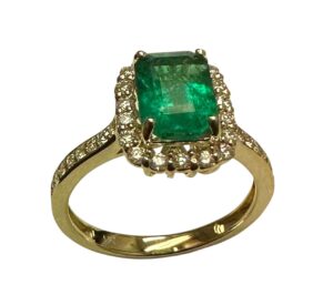 emerald diamond ring